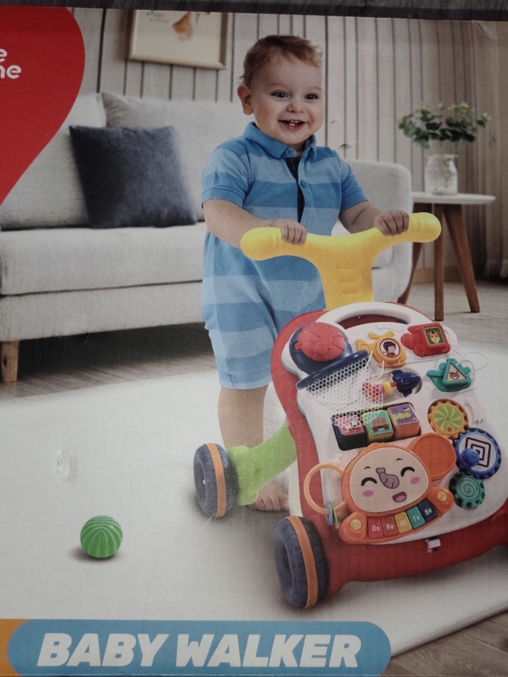 CUTE STONE Sit to Stand Learning Walker, 2 in 1 Baby Push Walker NEW!!!
